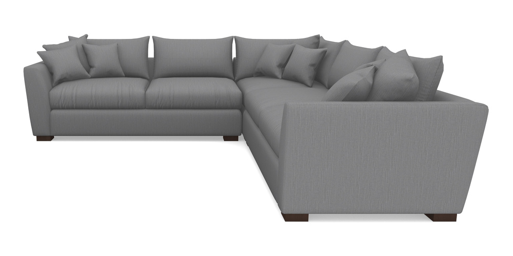 Product photograph of Hambledon Corner Sofa Large Corner Group In Herringbone - Thunder from Sofas and Stuff Limited