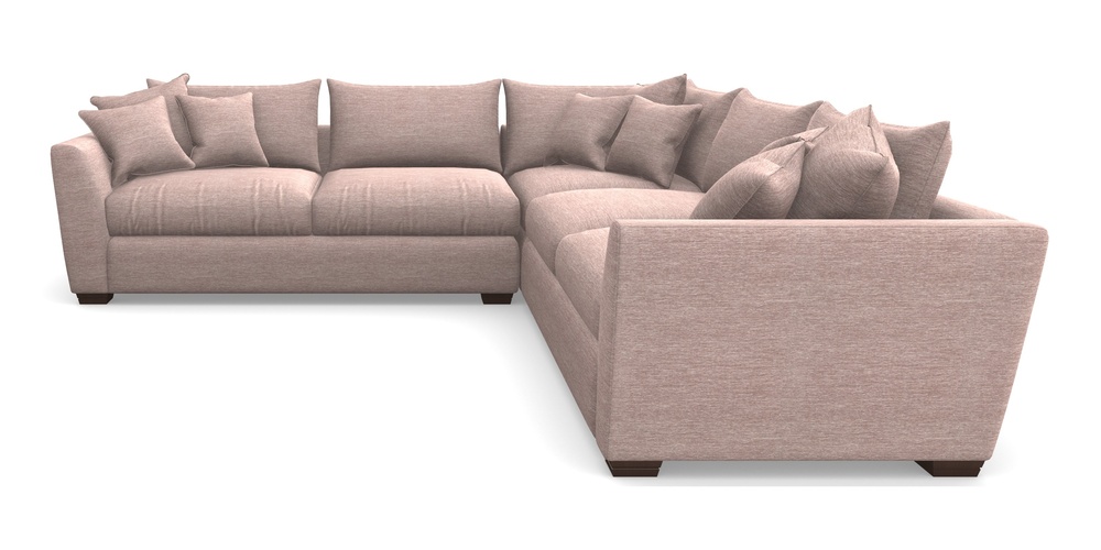 Product photograph of Hambledon Corner Sofa Large Corner Group In Textured Velvet - Wisteria from Sofas and Stuff Limited