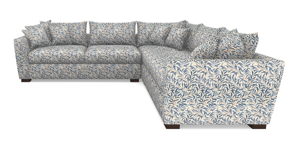 Product photograph of Hambledon Corner Sofa Large Corner Group In William Morris Collection - Willow Boughs - Woad from Sofas and Stuff Limited