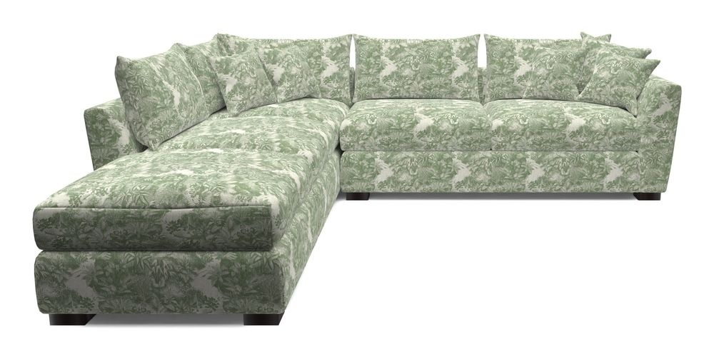 Combi Corner Unit And Footstool RHF