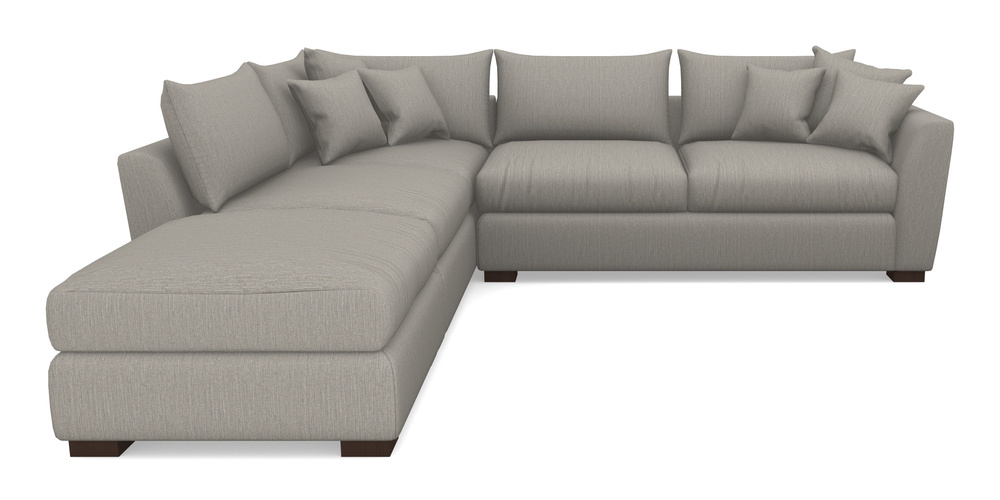 Product photograph of Hambledon Corner Sofa Rhf Combi Unit And Stool In Herringbone - Shadow from Sofas and Stuff Limited