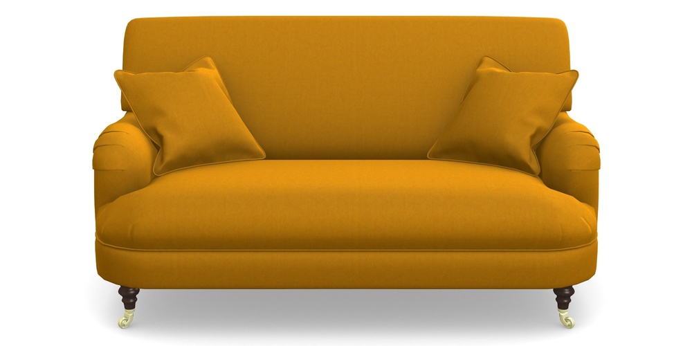 Product photograph of Holmfirth 2 Seater Sofa In House Velvet - Saffron from Sofas and Stuff Limited