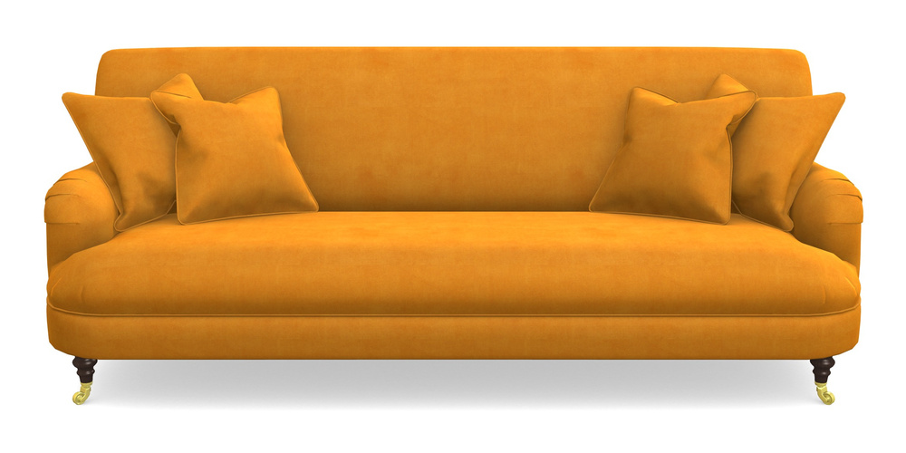 Product photograph of Holmfirth 3 Seater Sofa In Clever Tough And Eco Velvet - Spice from Sofas and Stuff Limited