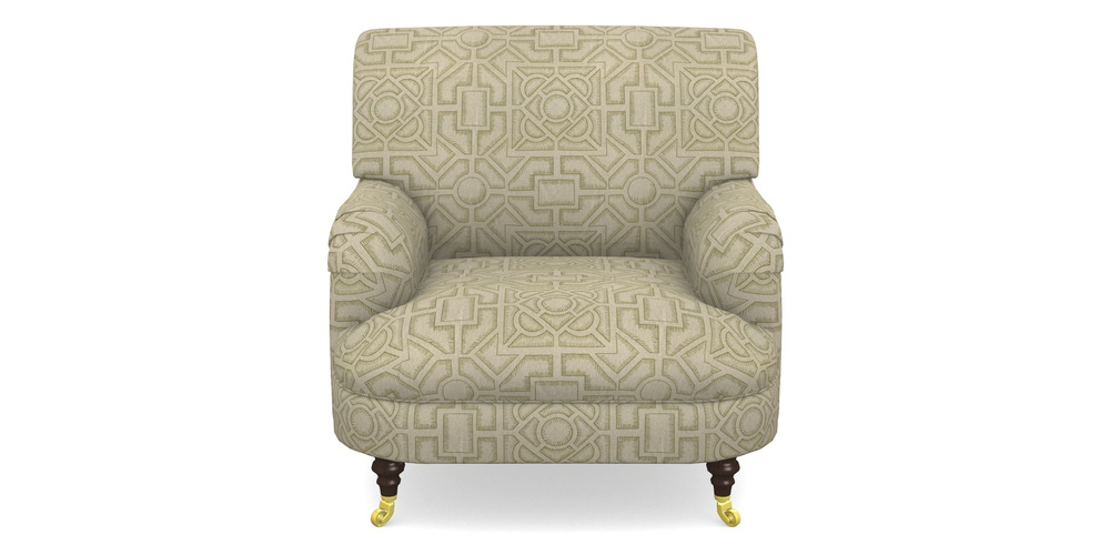 Product photograph of Holmfirth Gents Chair In Rhs Collection - Large Knot Garden Linen - Olive from Sofas and Stuff Limited