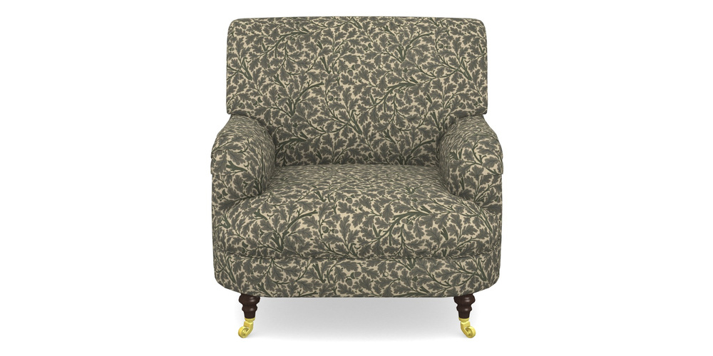 Product photograph of Holmfirth Gents Chair In V A Drawn From Nature Collection - Oak Tree - Dark Green from Sofas and Stuff Limited