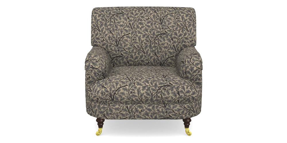 Product photograph of Holmfirth Gents Chair In V A Drawn From Nature Collection - Oak Tree - Navy from Sofas and Stuff Limited