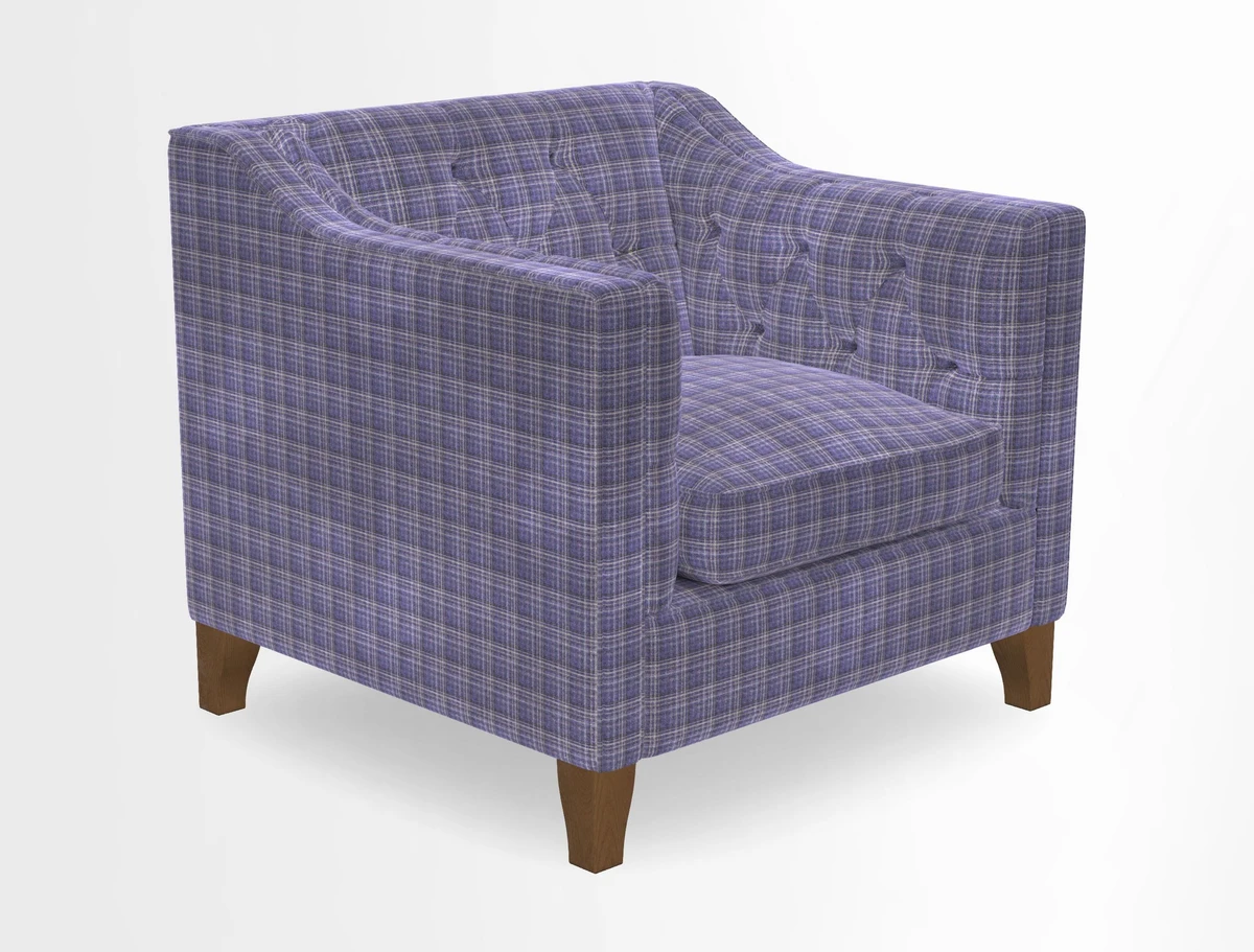 Haresfield Dipped Arm Chair in Two Tone Plain Biscuit