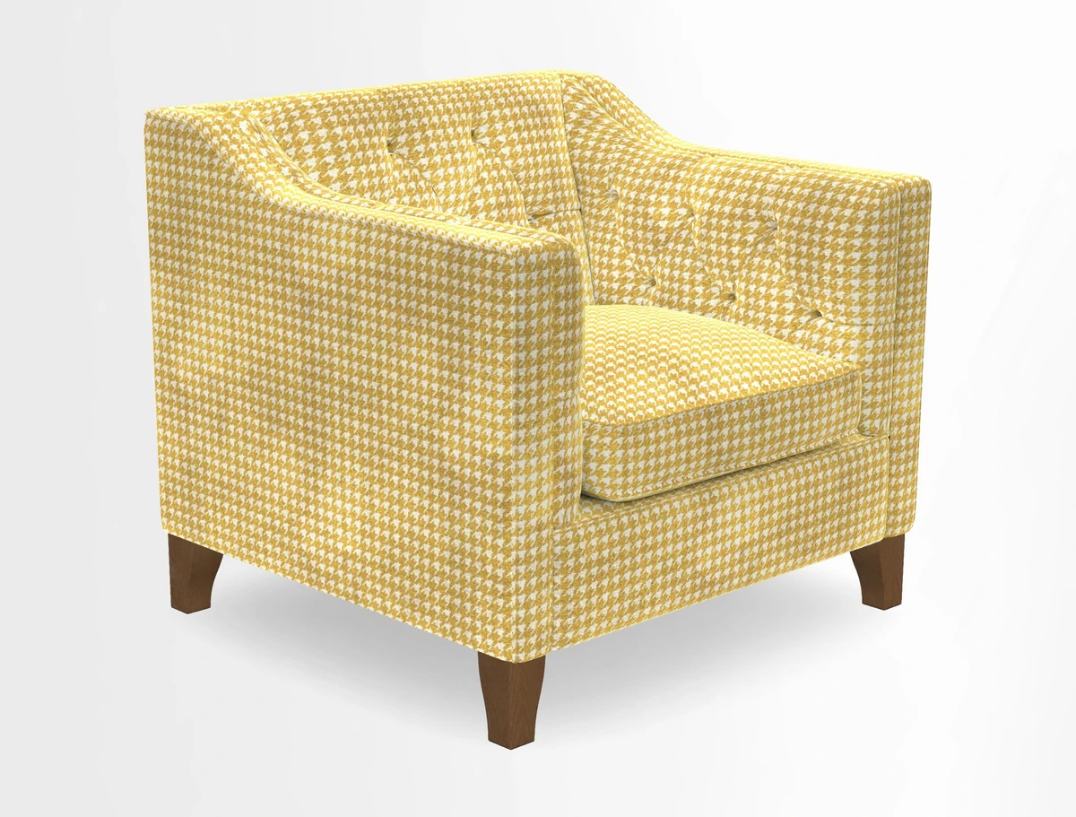 Haresfield Dipped Arm Chair in Two Tone Plain Biscuit