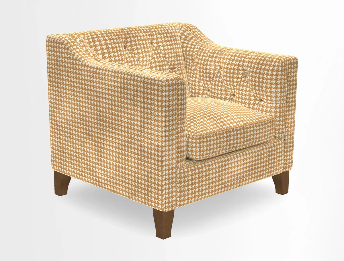 Haresfield Dipped Arm Chair in Two Tone Plain Biscuit