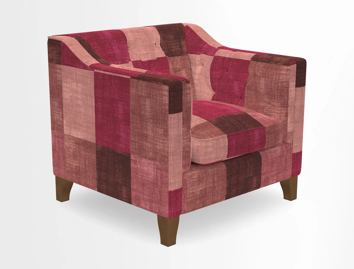 Haresfield Dipped Arm Chair in Two Tone Plain Biscuit