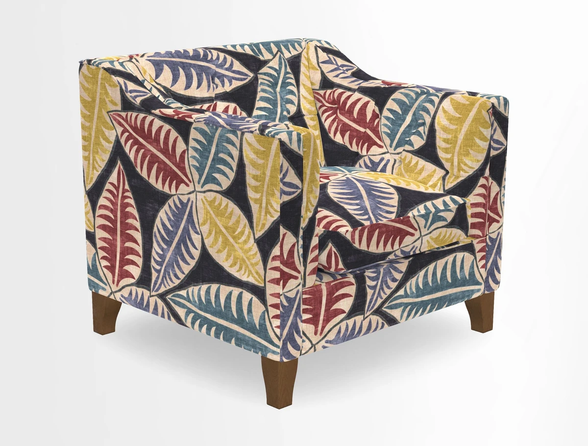 Haresfield Dipped Arm Chair in Two Tone Plain Biscuit