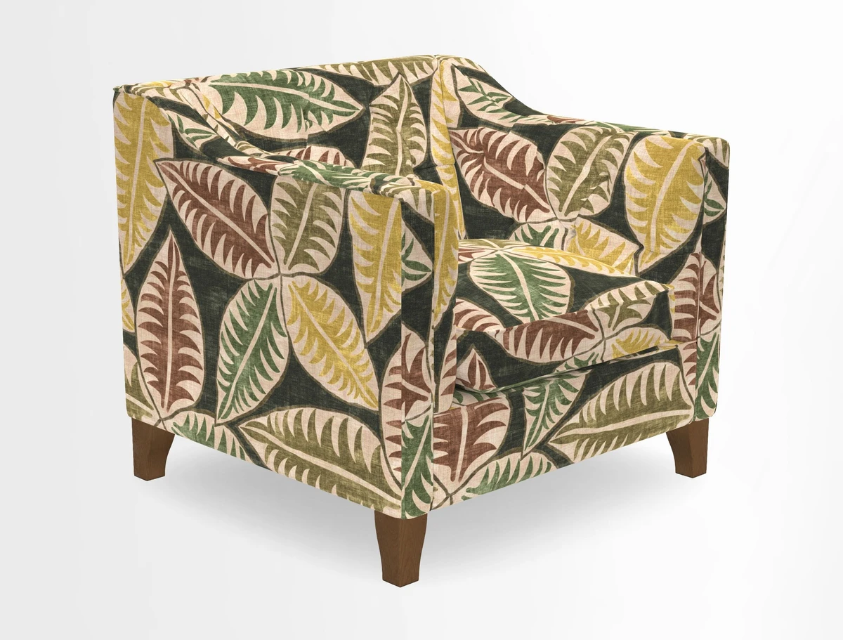 Haresfield Dipped Arm Chair in Two Tone Plain Biscuit