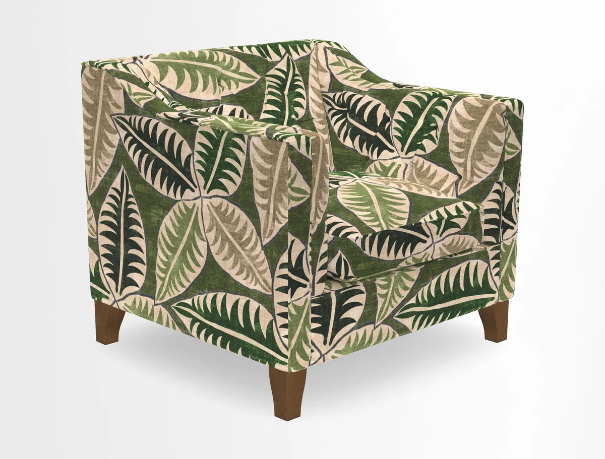 Haresfield Dipped Arm Chair in Two Tone Plain Biscuit