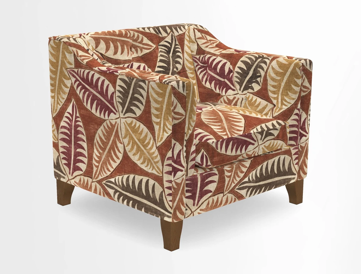 Haresfield Dipped Arm Chair in Two Tone Plain Biscuit