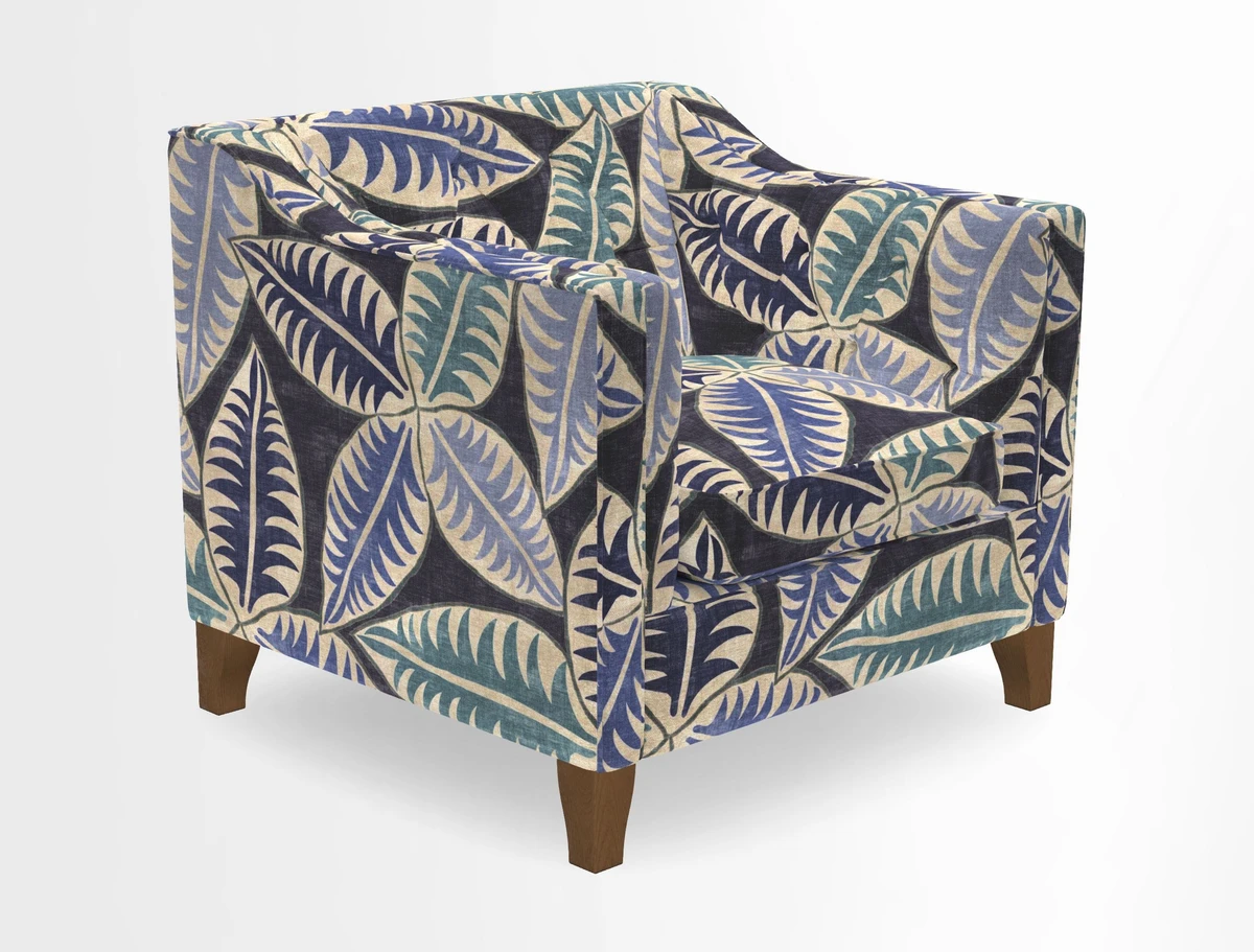 Haresfield Dipped Arm Chair in Two Tone Plain Biscuit