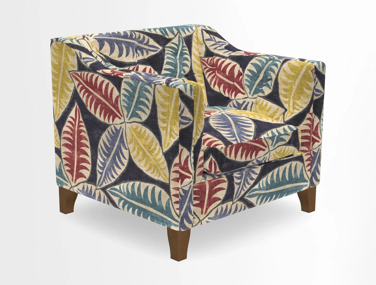 Haresfield Dipped Arm Chair in Two Tone Plain Biscuit