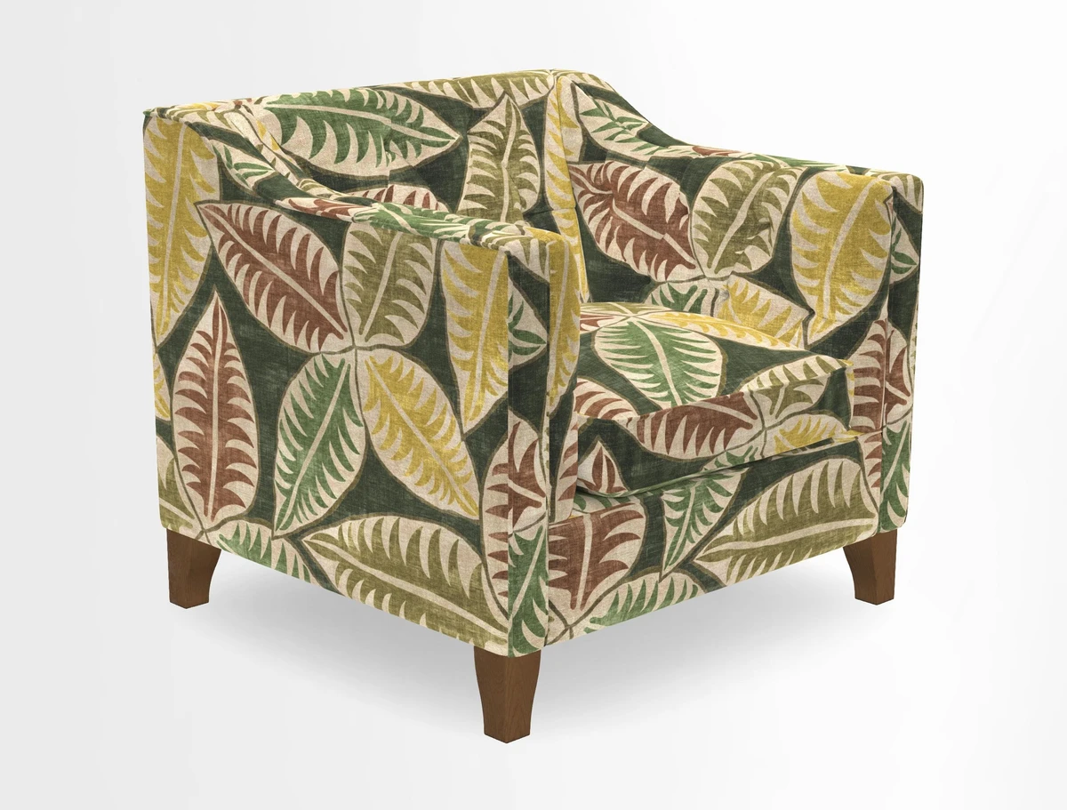Haresfield Dipped Arm Chair in Two Tone Plain Biscuit
