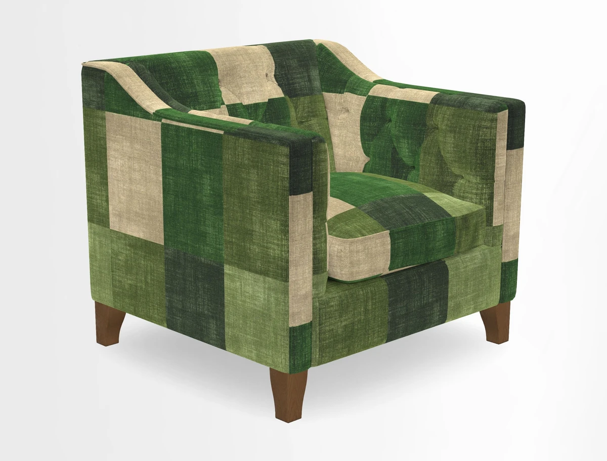 Haresfield Dipped Arm Chair in Two Tone Plain Biscuit