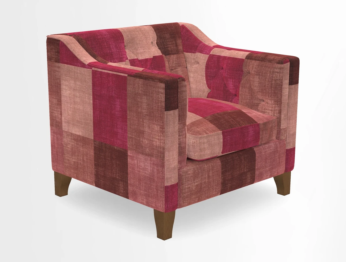 Haresfield Dipped Arm Chair in Two Tone Plain Biscuit