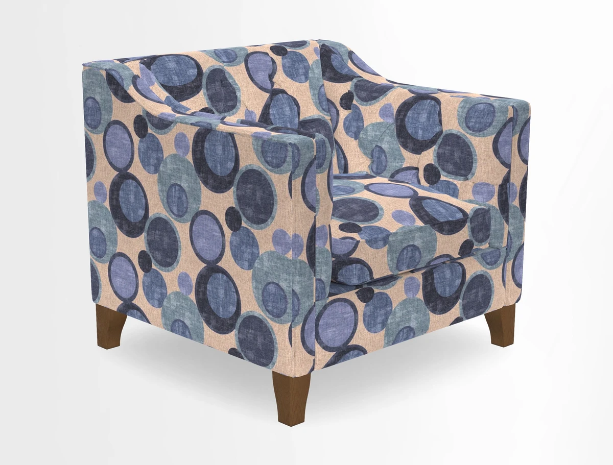 Haresfield Dipped Arm Chair in Two Tone Plain Biscuit