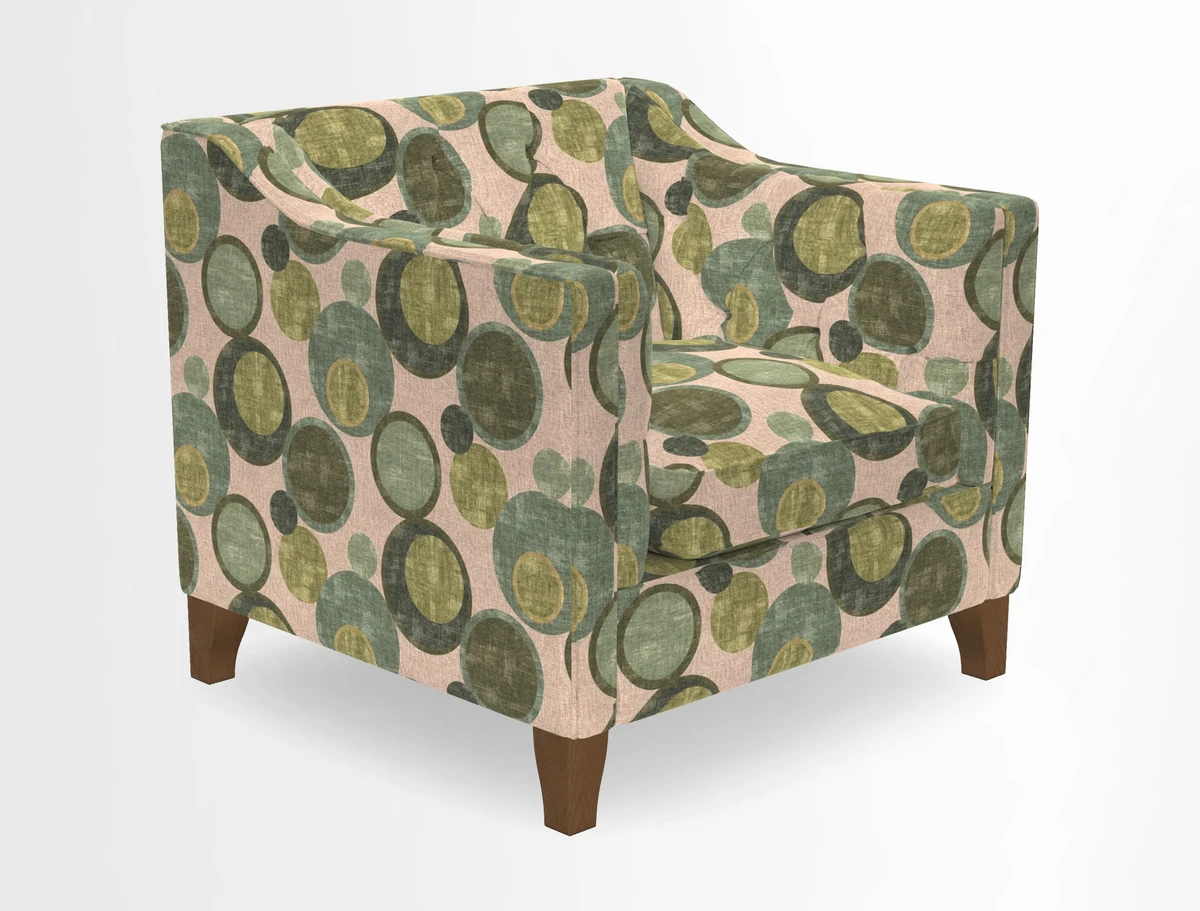 Haresfield Dipped Arm Chair in Two Tone Plain Biscuit