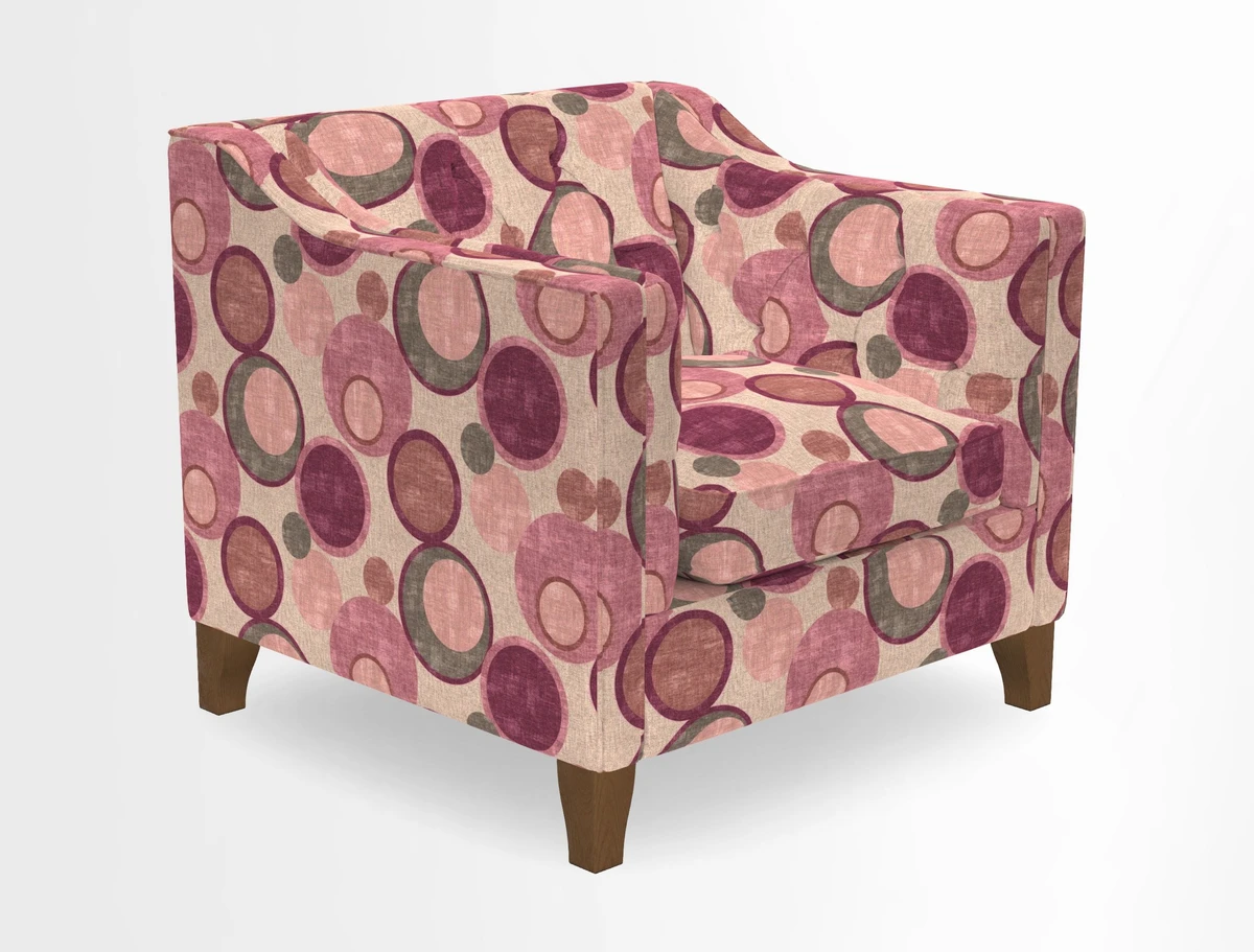 Haresfield Dipped Arm Chair in Two Tone Plain Biscuit