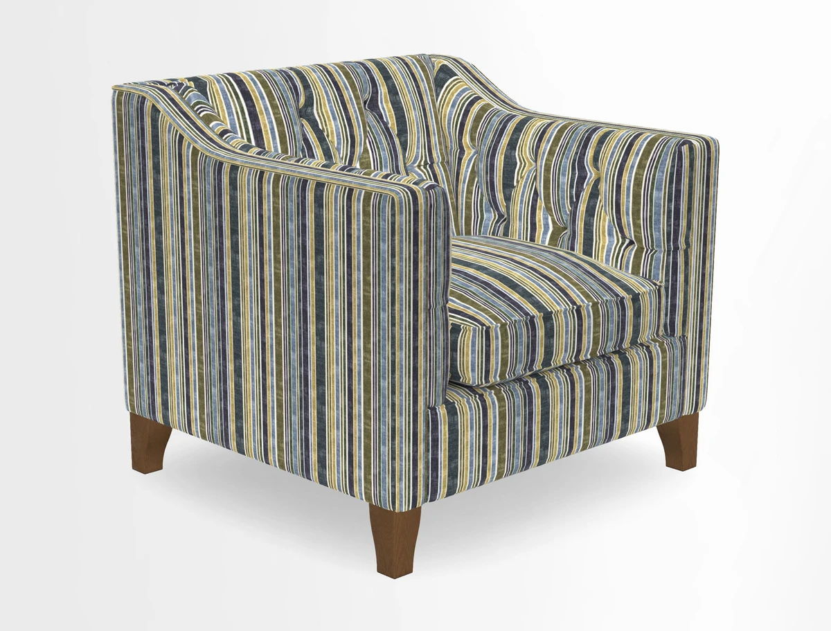 Haresfield Dipped Arm Chair in Two Tone Plain Biscuit