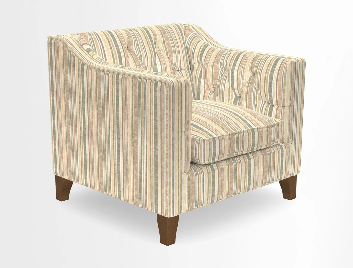 Haresfield Dipped Arm Chair in Two Tone Plain Biscuit