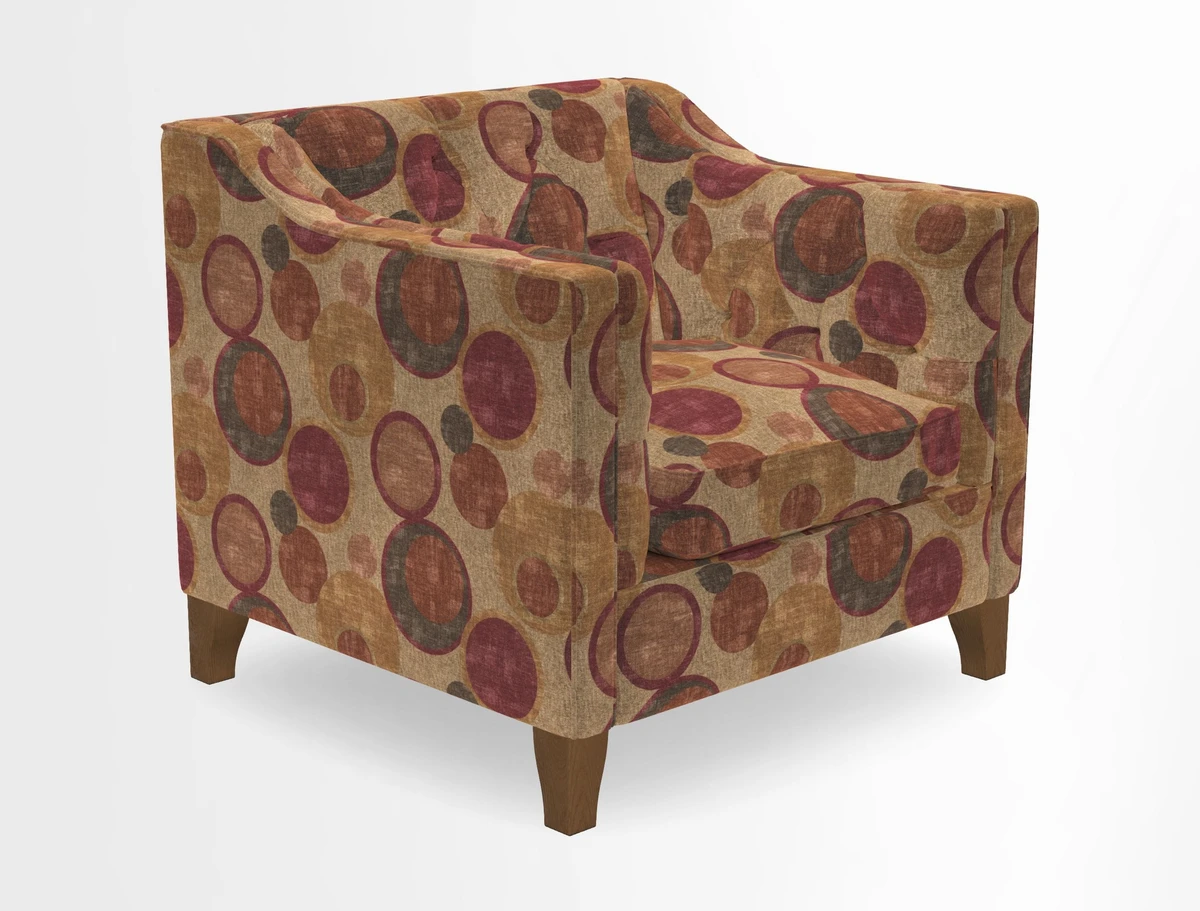 Haresfield Dipped Arm Chair in Two Tone Plain Biscuit