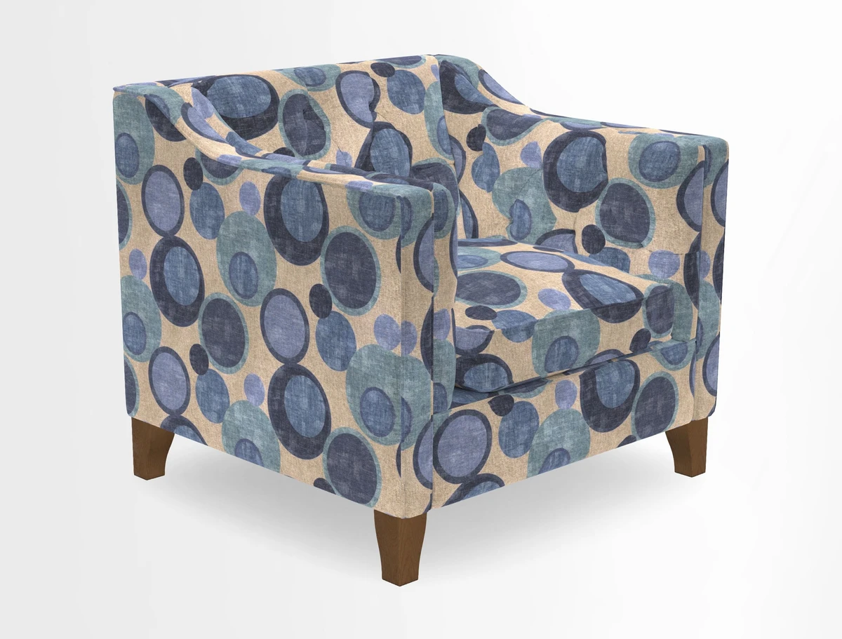 Haresfield Dipped Arm Chair in Two Tone Plain Biscuit