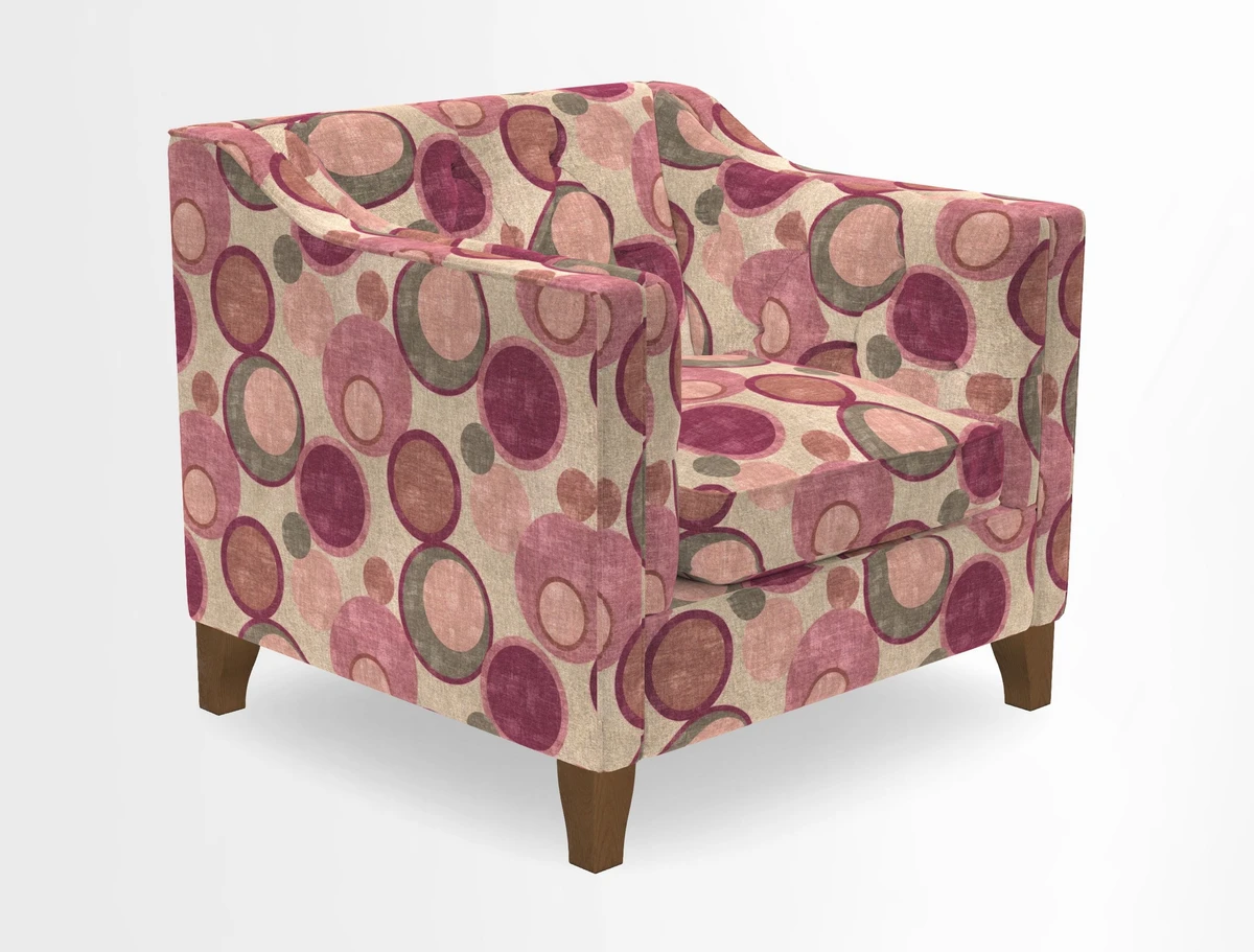 Haresfield Dipped Arm Chair in Two Tone Plain Biscuit