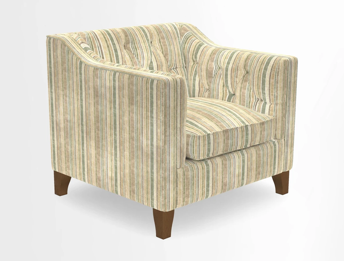 Haresfield Dipped Arm Chair in Two Tone Plain Biscuit