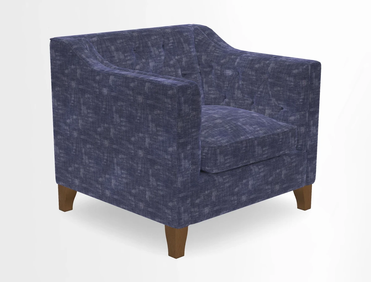 Haresfield Dipped Arm Chair in Two Tone Plain Biscuit