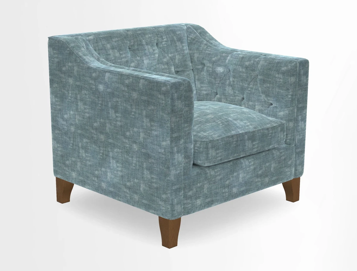 Haresfield Dipped Arm Chair in Two Tone Plain Biscuit