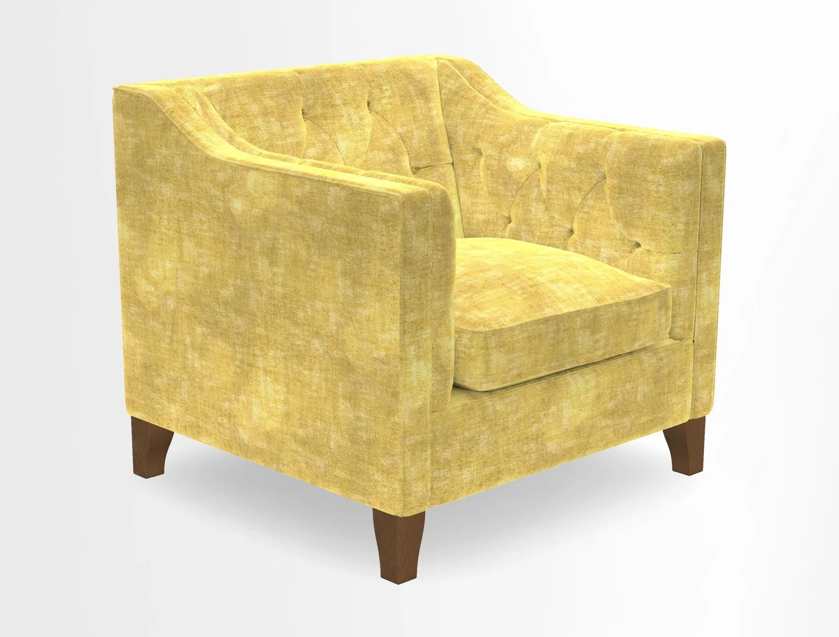 Haresfield Dipped Arm Chair in Two Tone Plain Biscuit