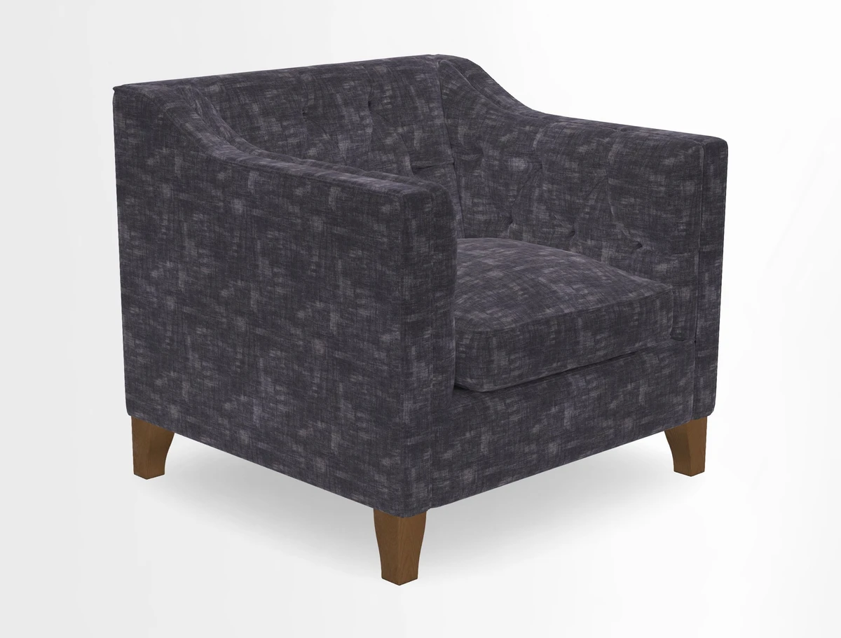 Haresfield Dipped Arm Chair in Two Tone Plain Biscuit