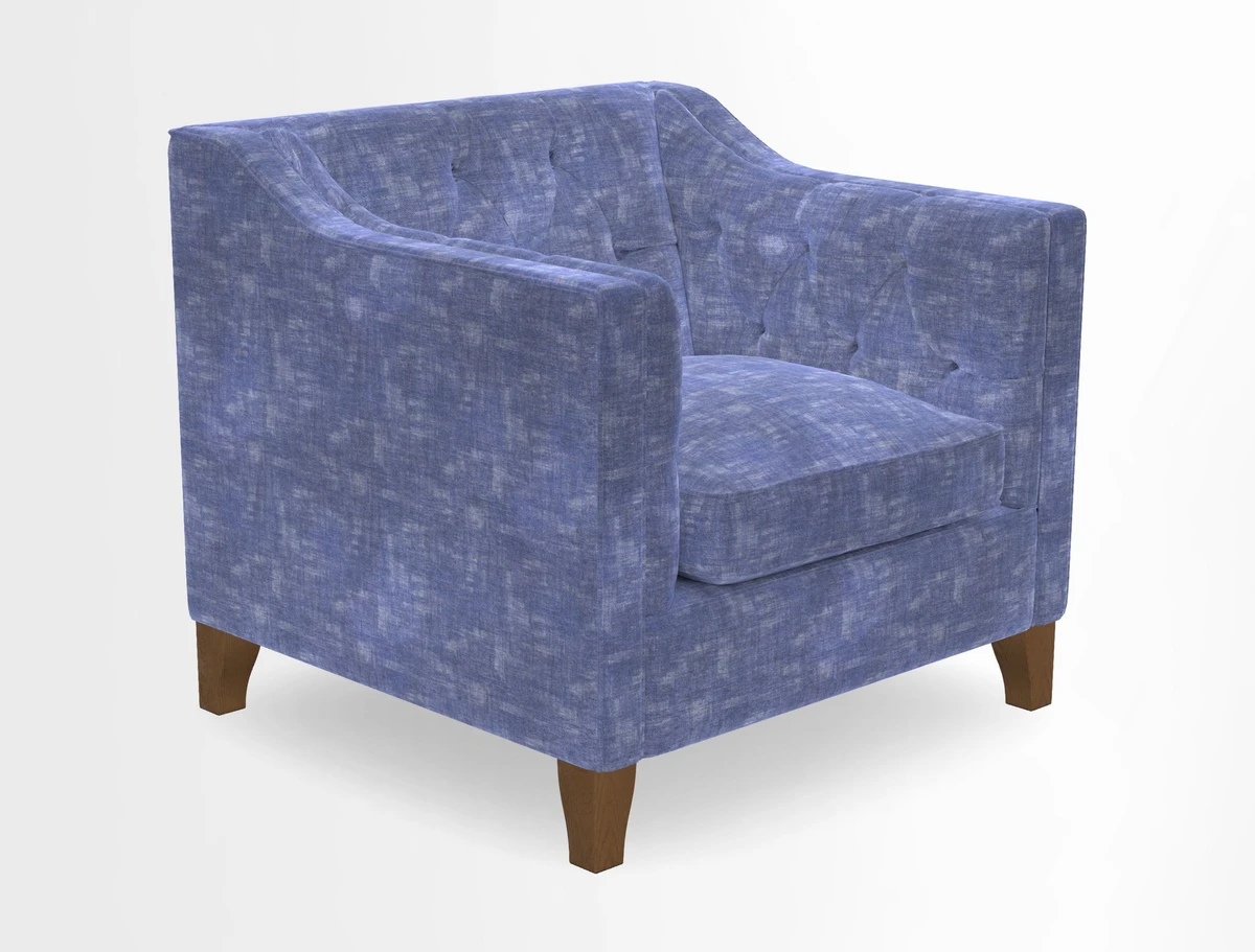 Haresfield Dipped Arm Chair in Two Tone Plain Biscuit