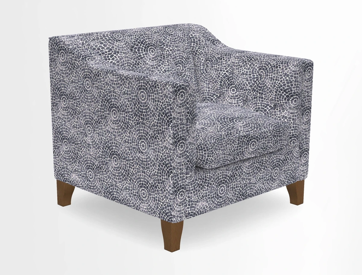 Haresfield Dipped Arm Chair in Two Tone Plain Biscuit