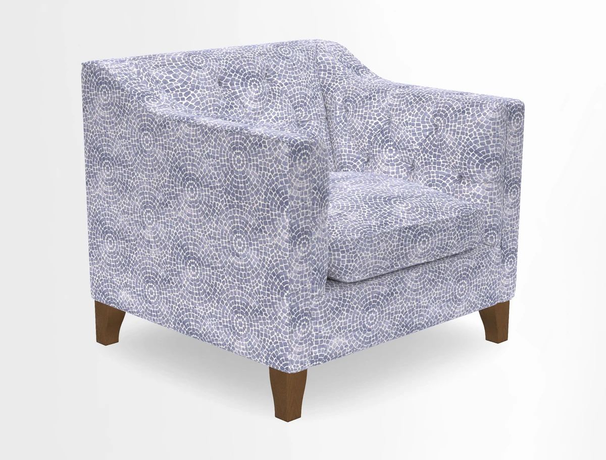 Haresfield Dipped Arm Chair in Two Tone Plain Biscuit