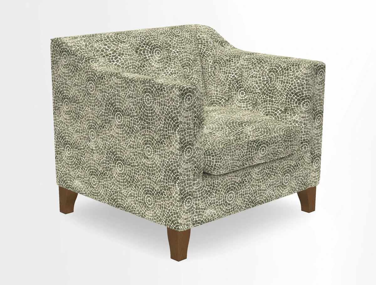 Haresfield Dipped Arm Chair in Two Tone Plain Biscuit