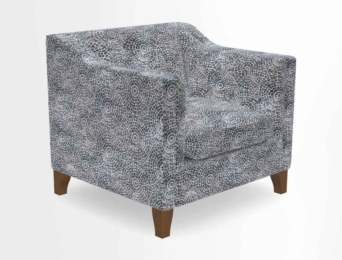 Haresfield Dipped Arm Chair in Two Tone Plain Biscuit