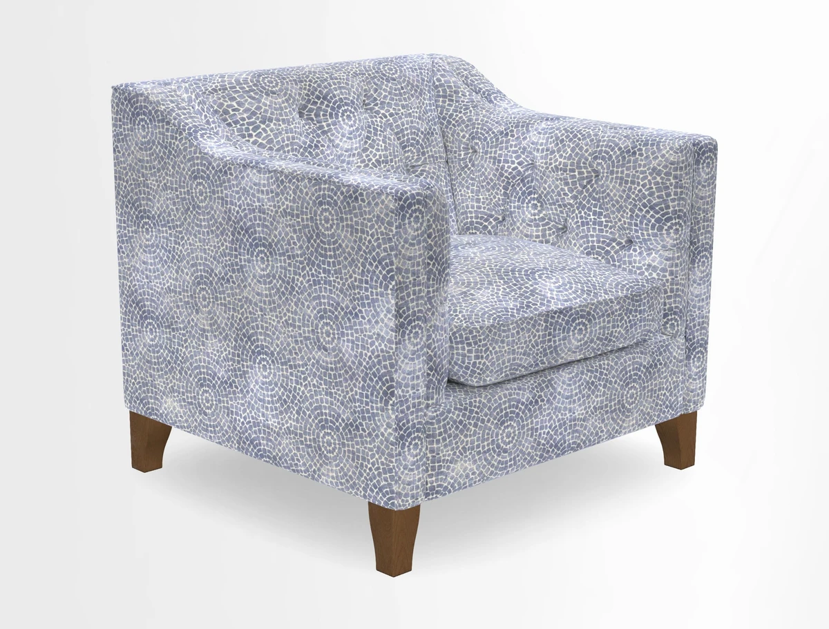 Haresfield Dipped Arm Chair in Two Tone Plain Biscuit