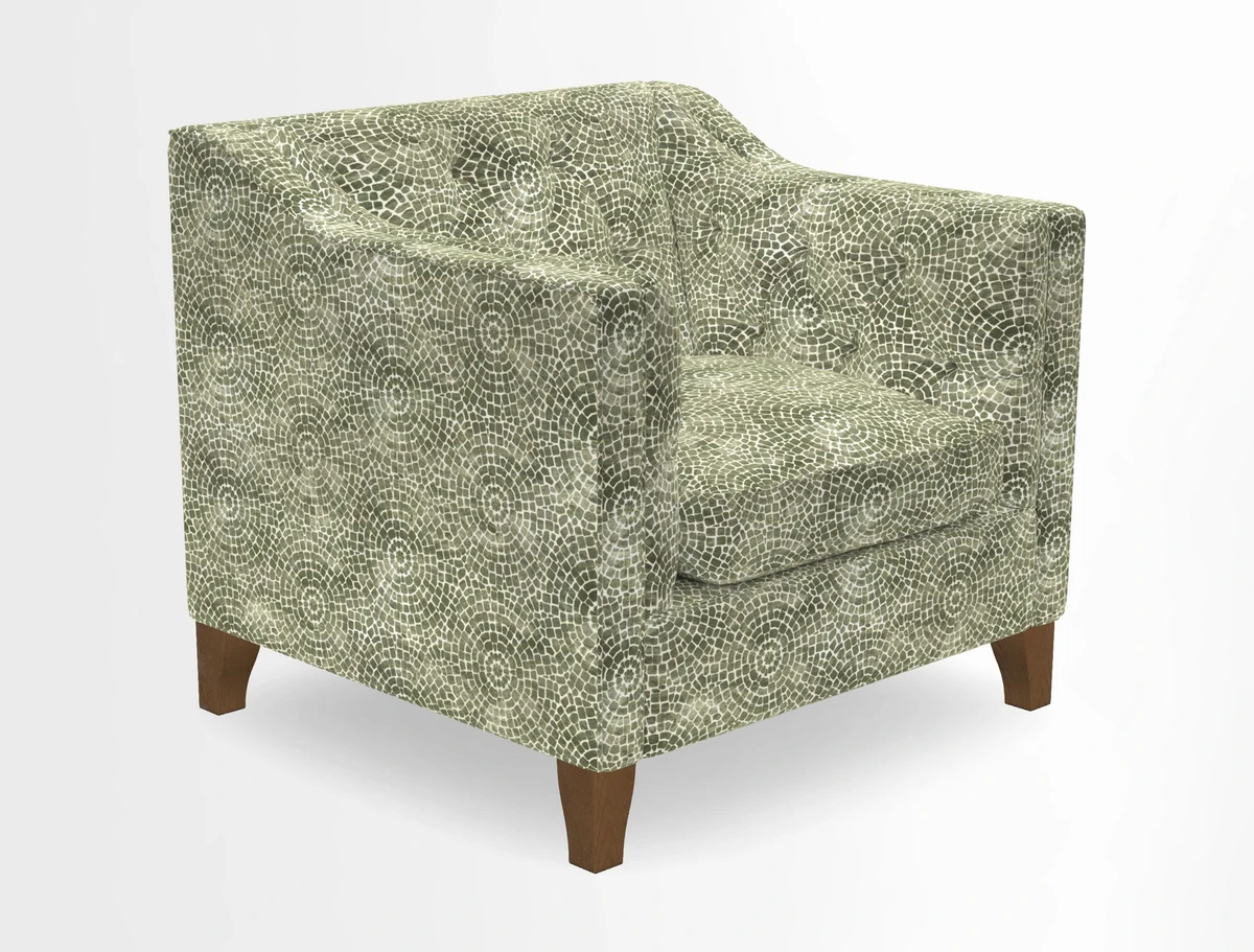 Haresfield Dipped Arm Chair in Two Tone Plain Biscuit