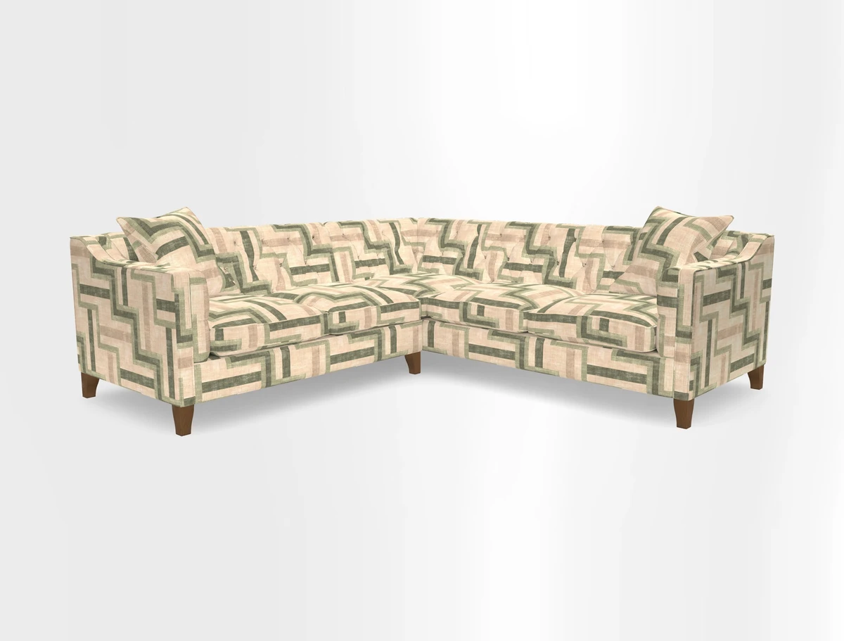 Haresfield Dipped Arm Corner Group LHF & RHF in Two Tone Plain Biscuit