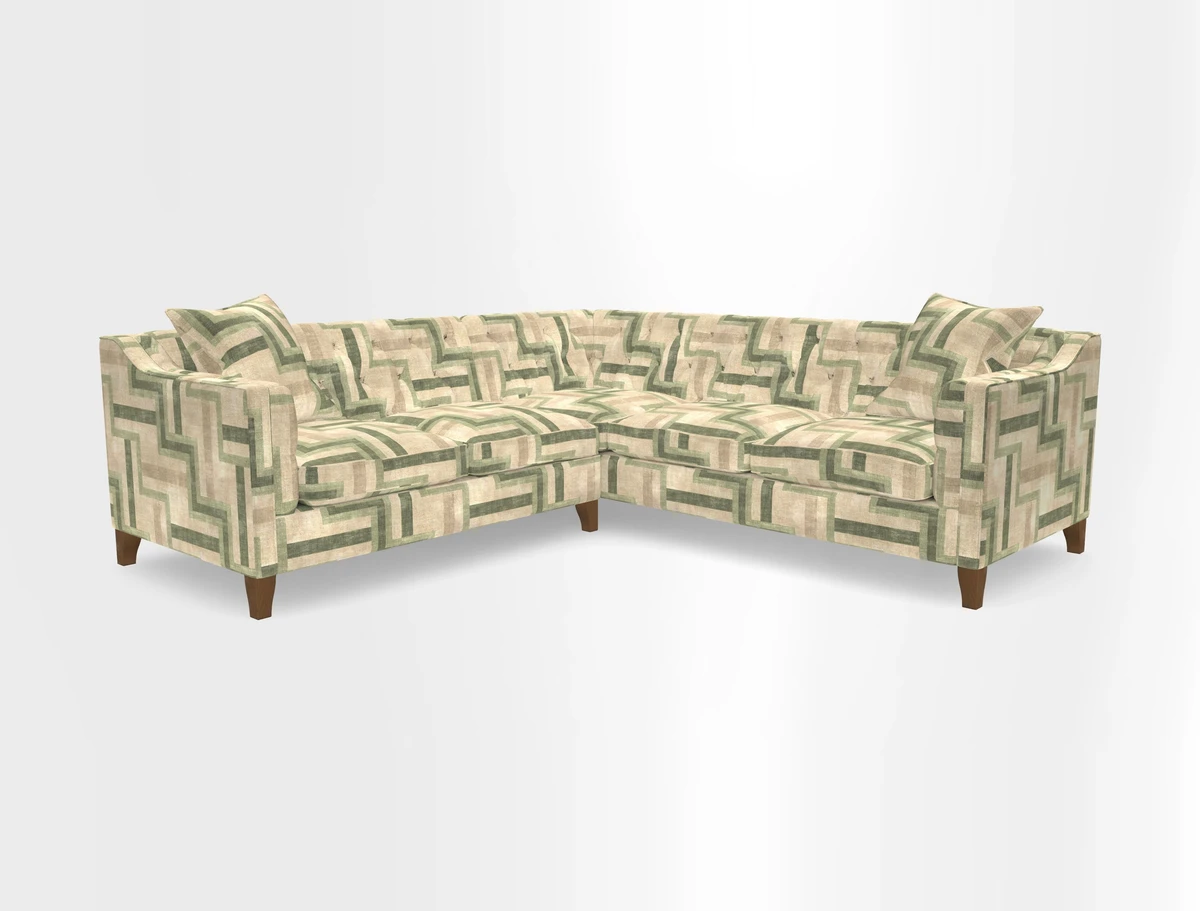 Haresfield Dipped Arm Corner Group LHF & RHF in Two Tone Plain Biscuit