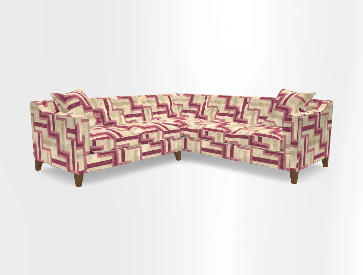 Haresfield Dipped Arm Corner Group LHF & RHF in Two Tone Plain Biscuit