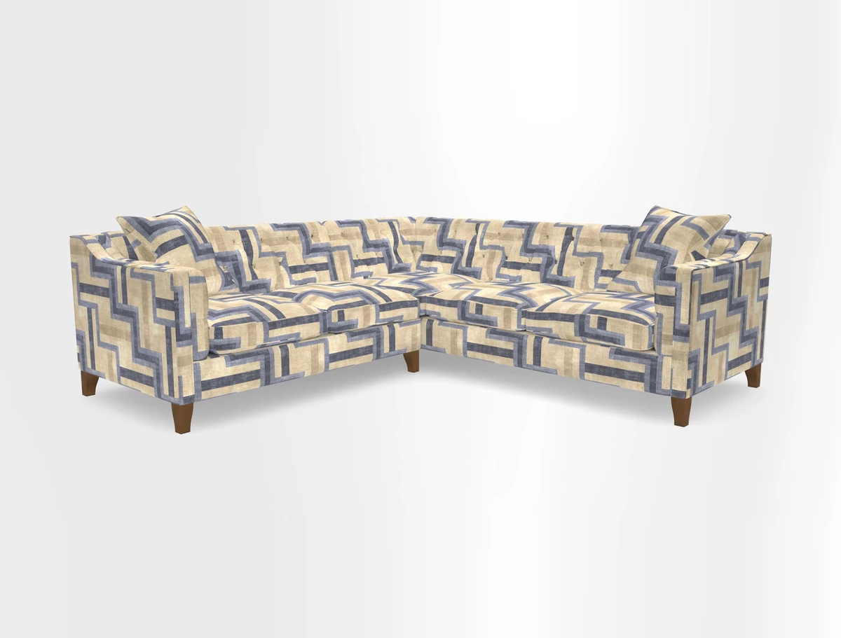 Haresfield Dipped Arm Corner Group LHF & RHF in Two Tone Plain Biscuit