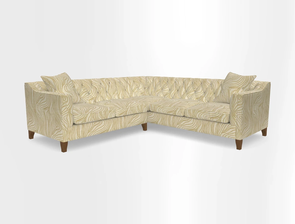 Haresfield Dipped Arm Corner Group LHF & RHF in Two Tone Plain Biscuit