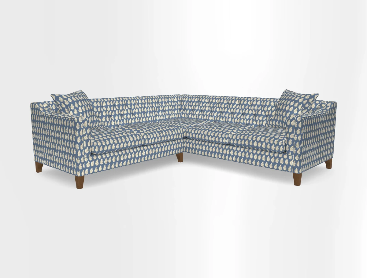 Haresfield Dipped Arm Corner Group LHF & RHF in Two Tone Plain Biscuit