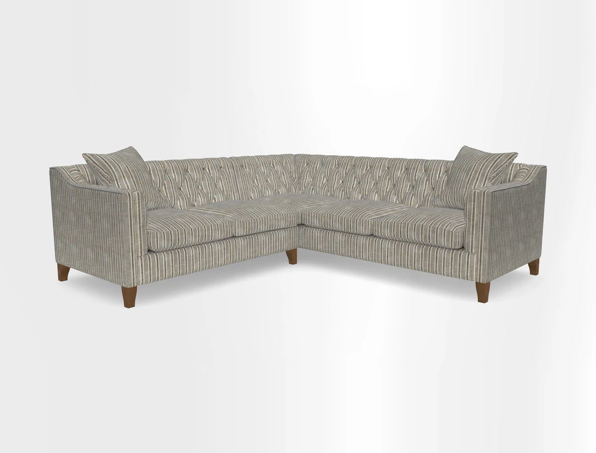 Haresfield Dipped Arm Corner Group LHF & RHF in Two Tone Plain Biscuit